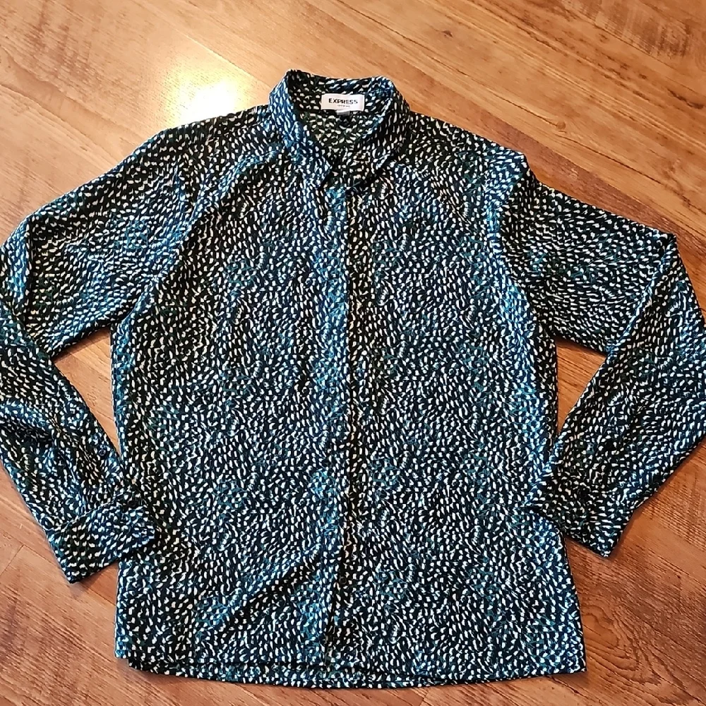 Express Patterned Portofino. Size Small - Picture 1 of 4
